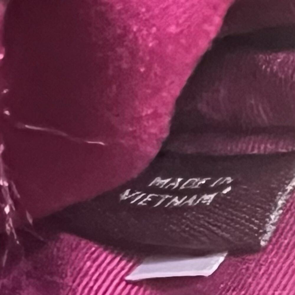 COACH Ocelot Vintage Print Pouch Crossbody Black/Red G1580 Made In Vietnam - Picture 12 of 16